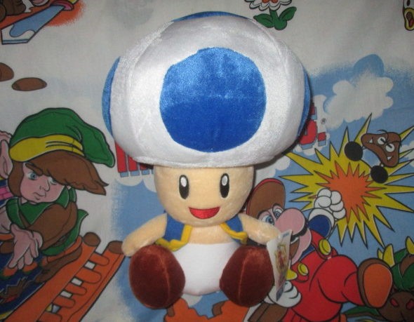 blue toad plush